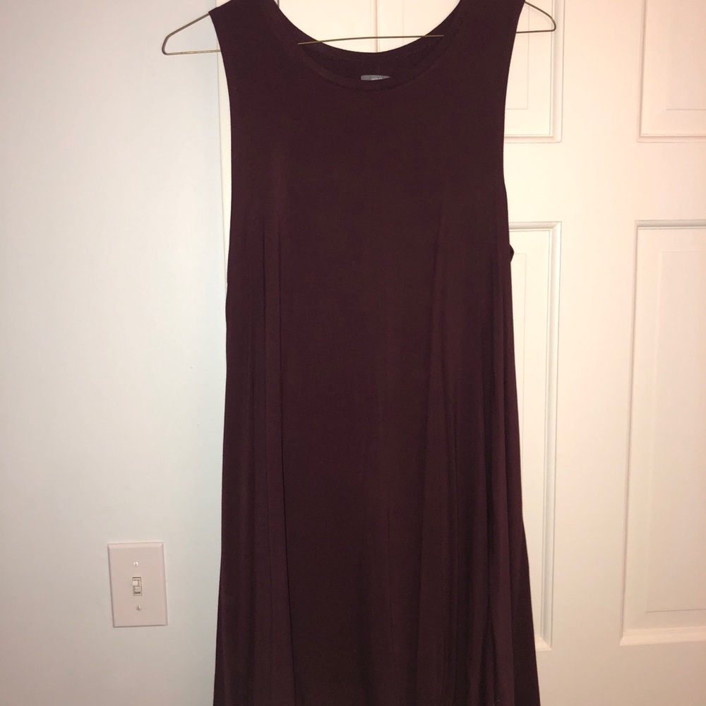 Aerie Shift Dress (Maroon)